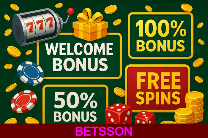 Baú de bônus Cassino BETSSON prêmios e recompensas