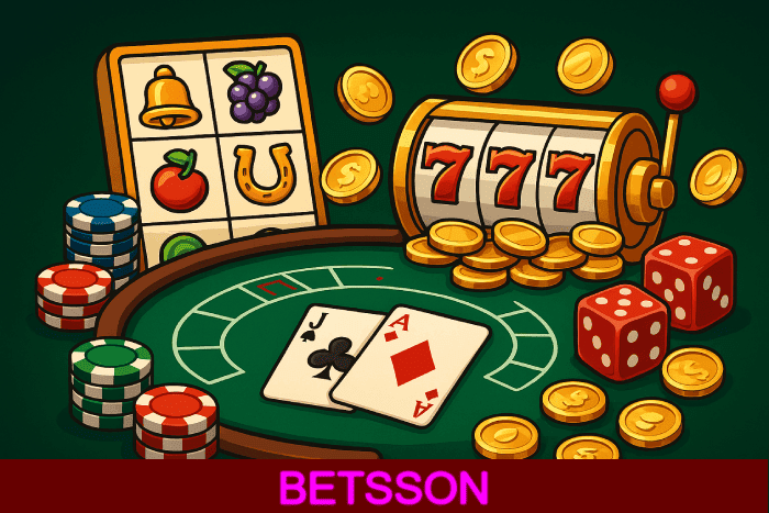 Slots populares Cassino BETSSON bônus e diversão