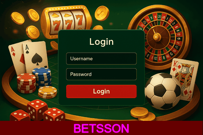 Login Cassino BETSSON apostas seguras online
