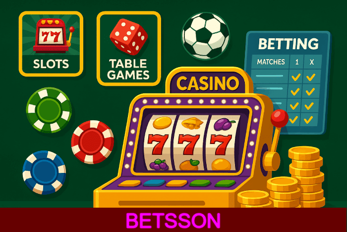 Plataforma Cassino BETSSON segura e confiável